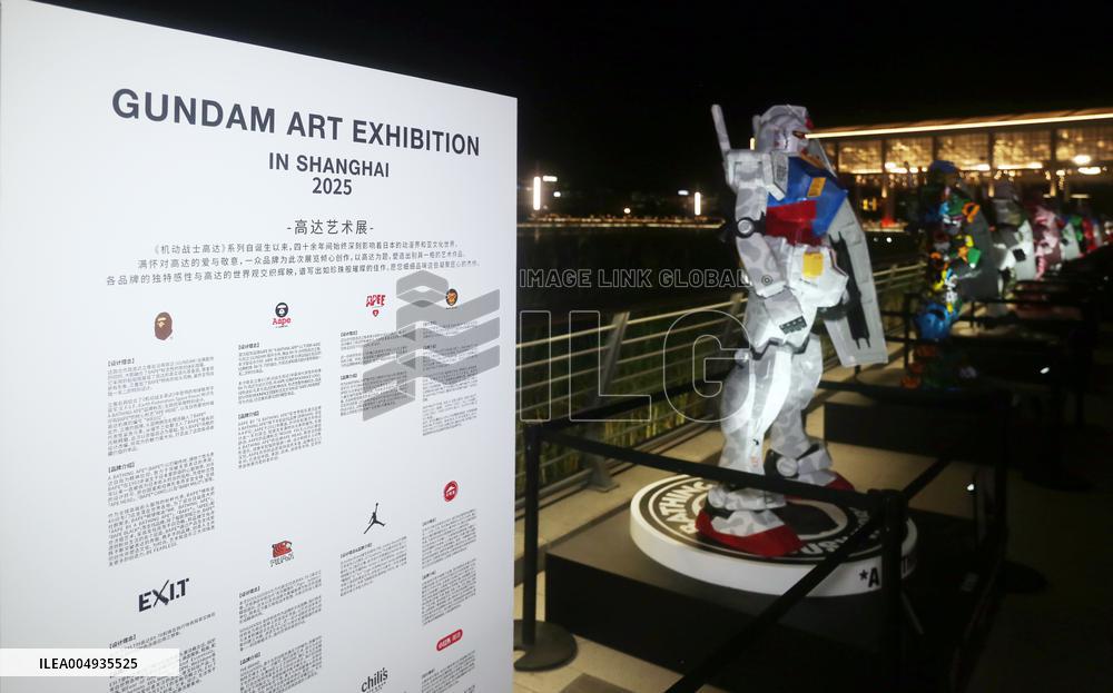 Gundam Art Exhibition at BANDAI NAMCO Carnival in Shanghai