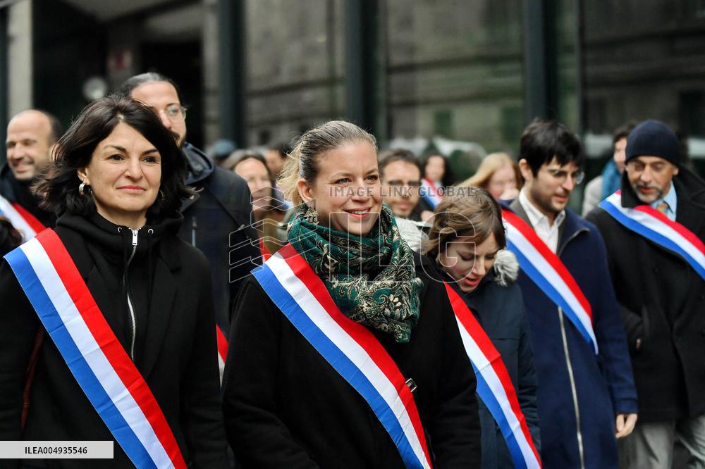 Demonstration of The CGT for The Nationalization of Arcelor Mittal - Paris