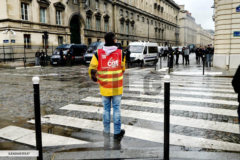 Demonstration of The CGT for The Nationalization of Arcelor Mittal - Paris
