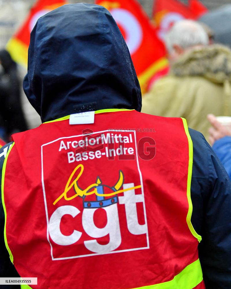 Demonstration of The CGT for The Nationalization of Arcelor Mittal - Paris