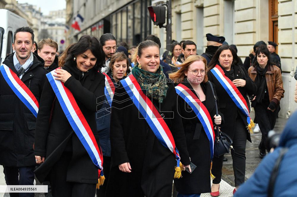 Demonstration of The CGT for The Nationalization of Arcelor Mittal - Paris