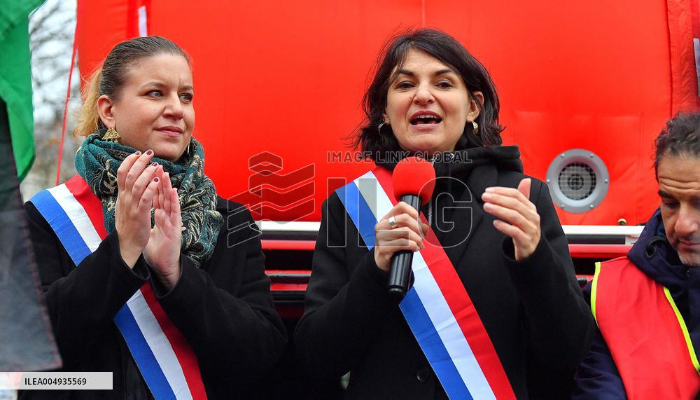 Demonstration of The CGT for The Nationalization of Arcelor Mittal - Paris
