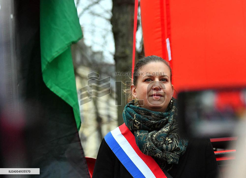 Demonstration of The CGT for The Nationalization of Arcelor Mittal - Paris