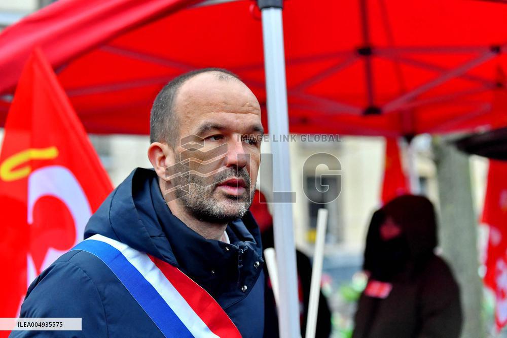 Demonstration of The CGT for The Nationalization of Arcelor Mittal - Paris