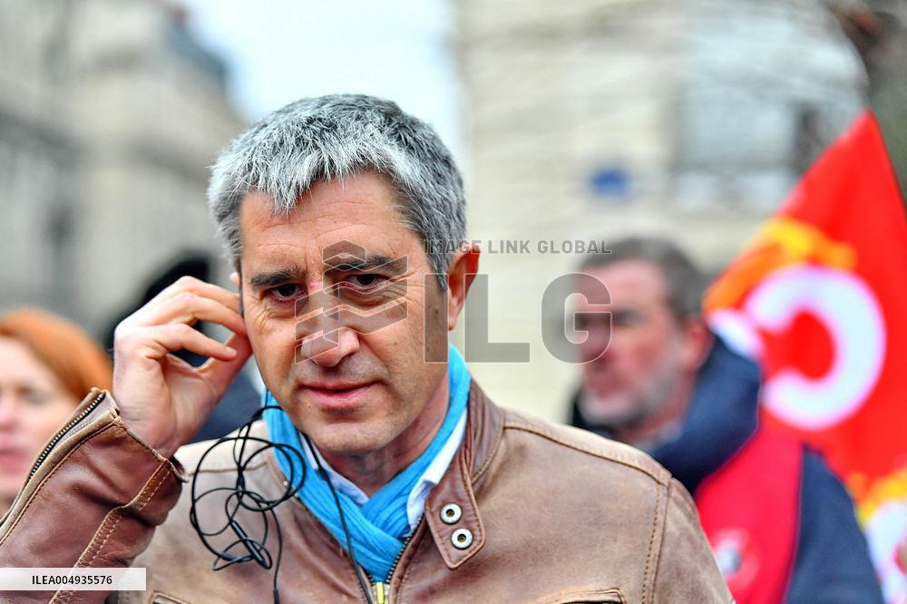 Demonstration of The CGT for The Nationalization of Arcelor Mittal - Paris