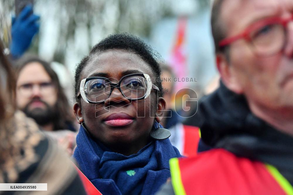 Demonstration of The CGT for The Nationalization of Arcelor Mittal - Paris