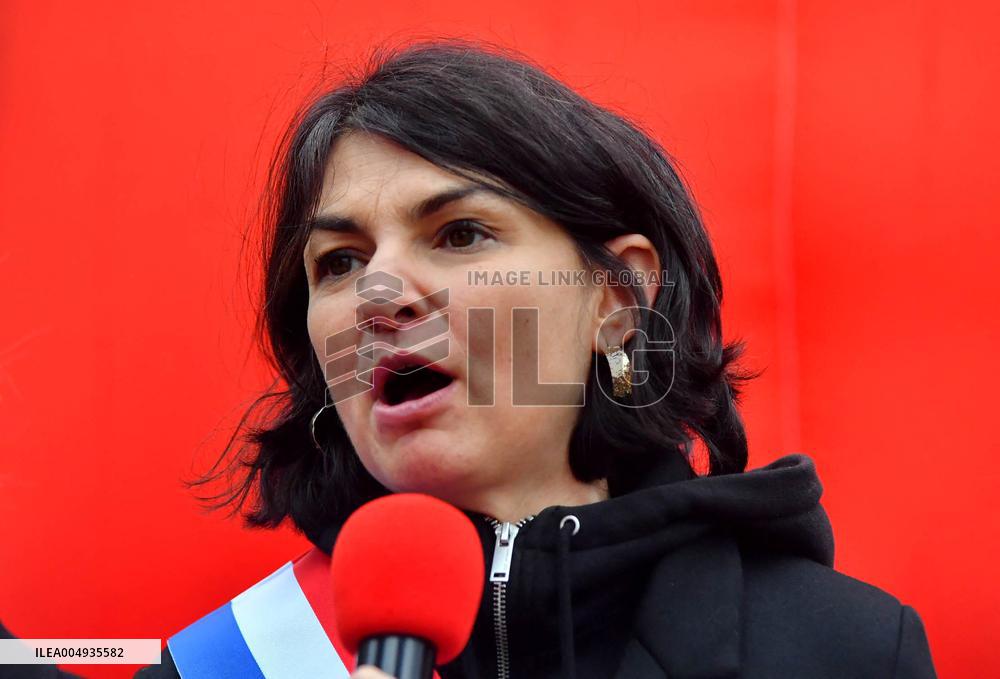 Demonstration of The CGT for The Nationalization of Arcelor Mittal - Paris