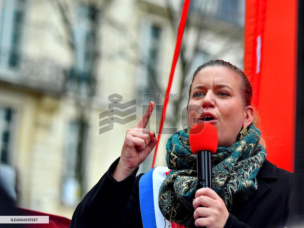 Demonstration of The CGT for The Nationalization of Arcelor Mittal - Paris