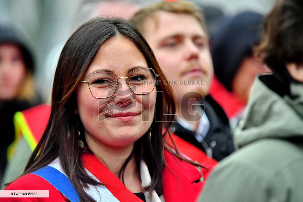 Demonstration of The CGT for The Nationalization of Arcelor Mittal - Paris