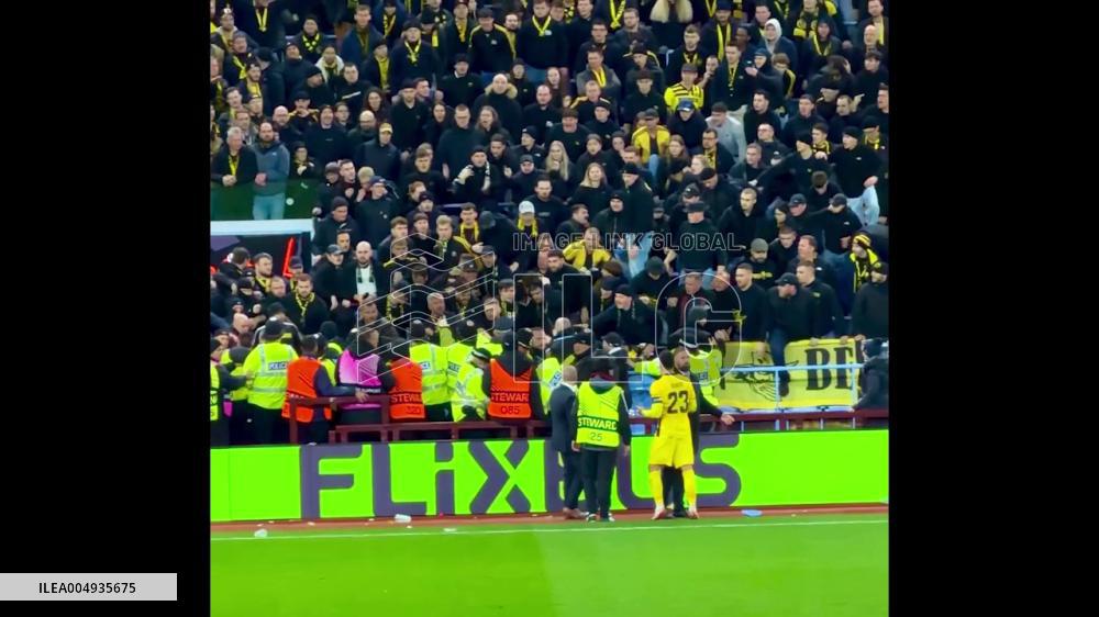 UK: Young Boys Fans Clash With Police During Europa League Match