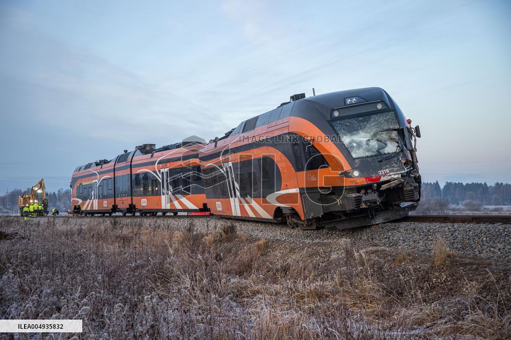 Train-truck collision