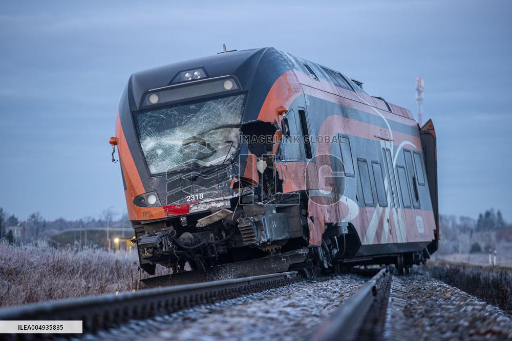 Train-truck collision