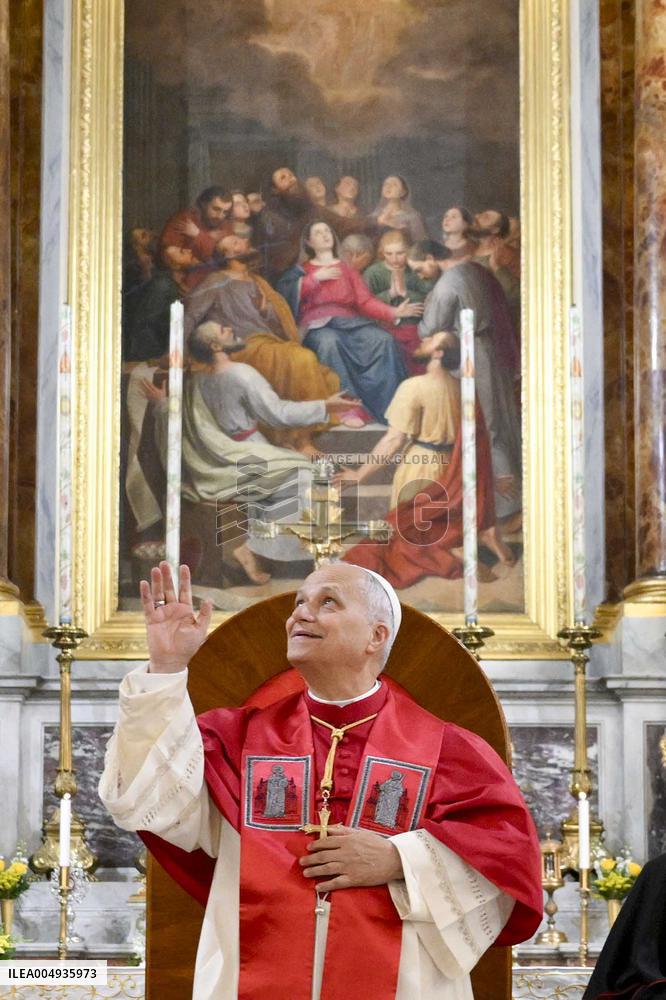 Pope Leo XIV At Istanbul Cathedral - Turkiye