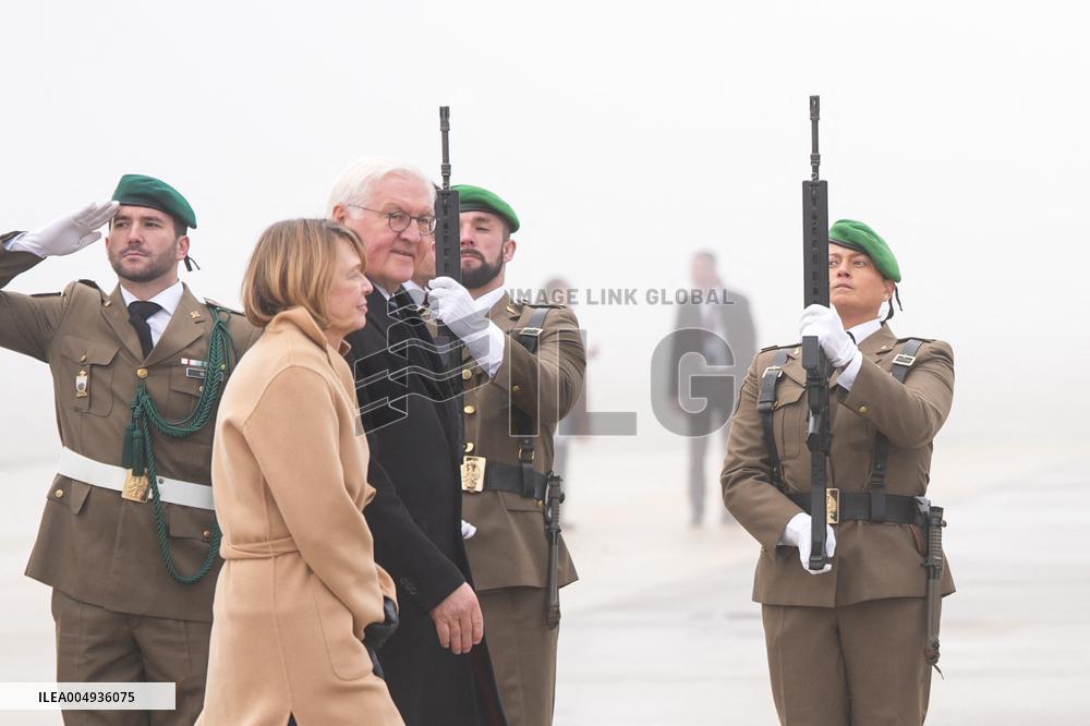 German President arrives in the Basque Country - Spain