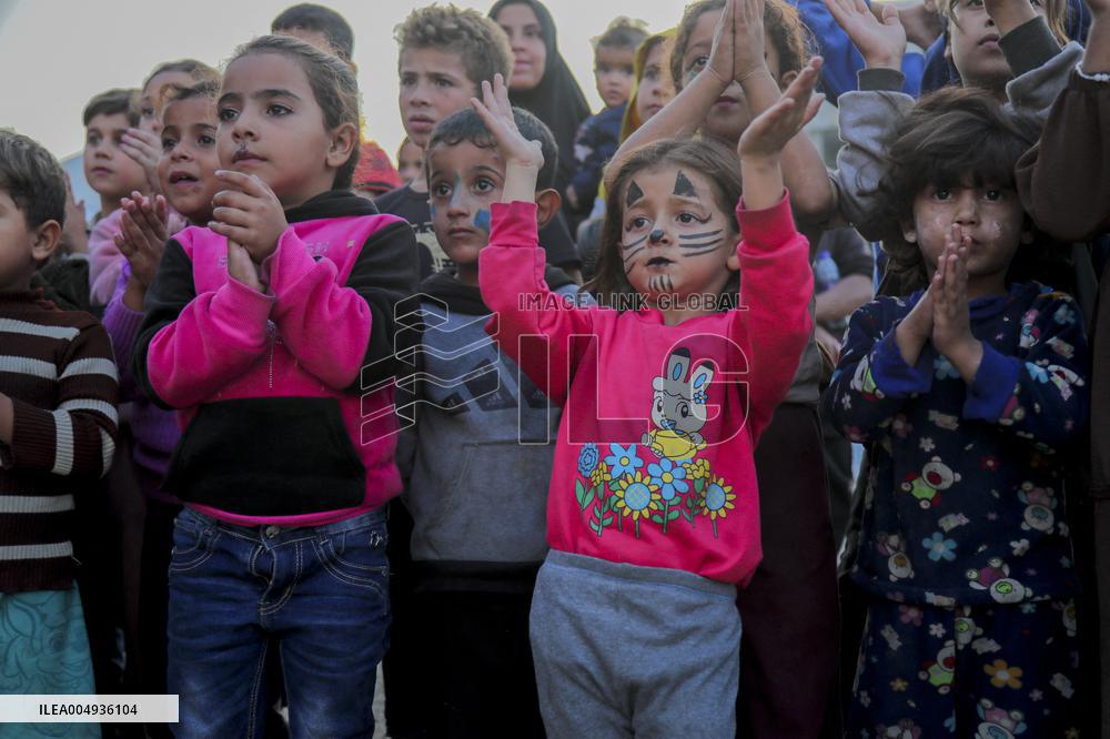 Recreational Event For Palestinian Children in Rashad Al Shawwa - Gaza