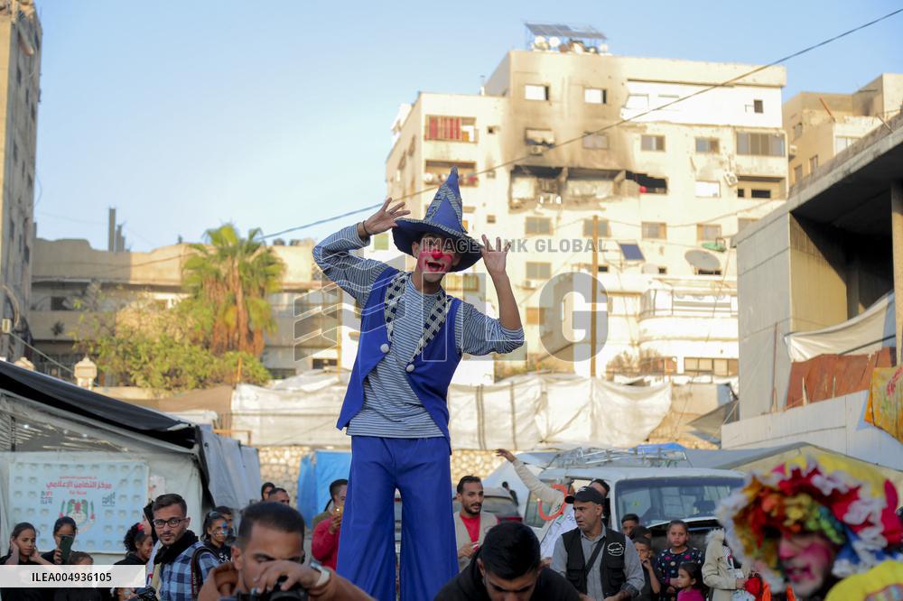 Recreational Event For Palestinian Children in Rashad Al Shawwa - Gaza