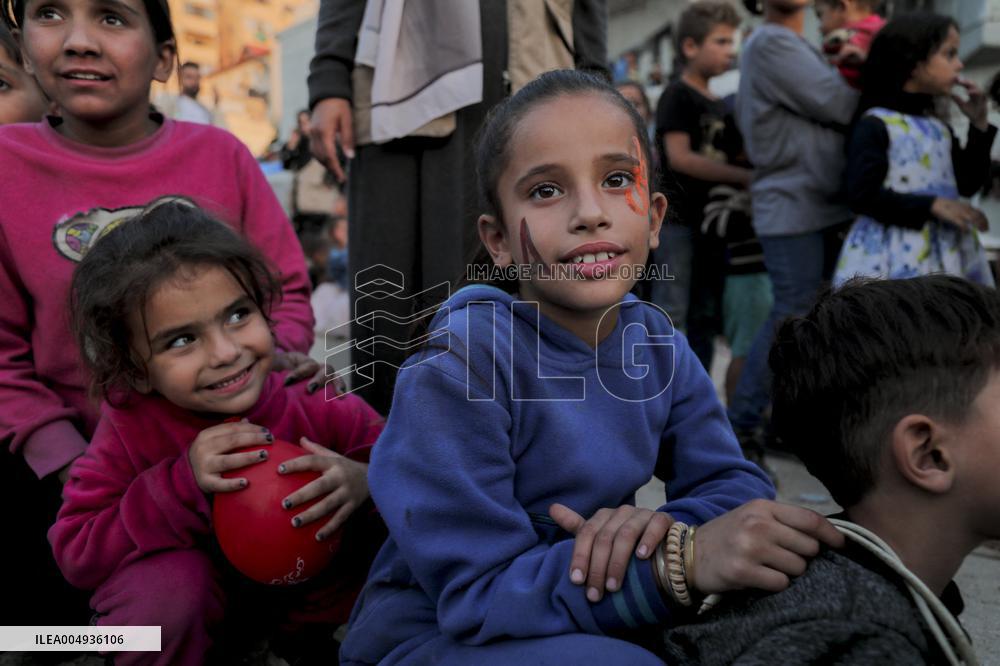 Recreational Event For Palestinian Children in Rashad Al Shawwa - Gaza