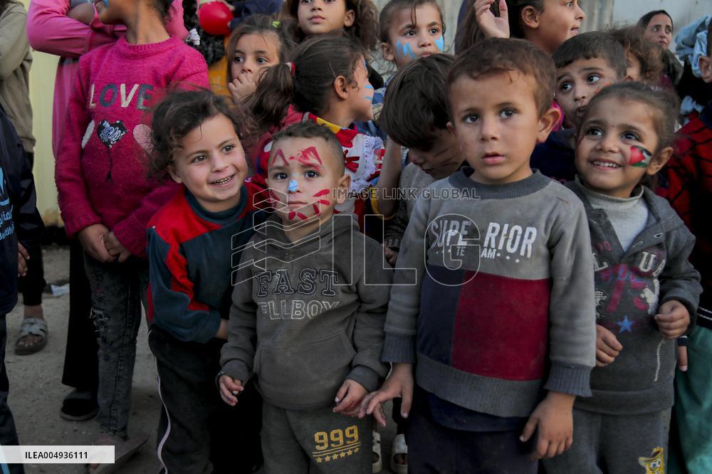 Recreational Event For Palestinian Children in Rashad Al Shawwa - Gaza