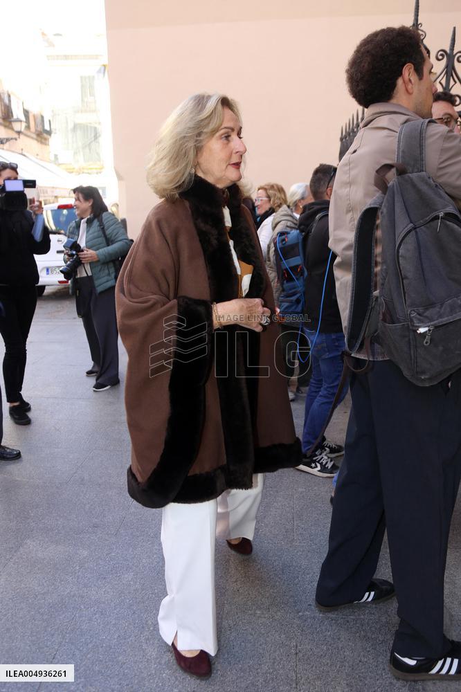 Francisco Rivera and Lourdes Montes Baptize Their Son Nicolas - Seville