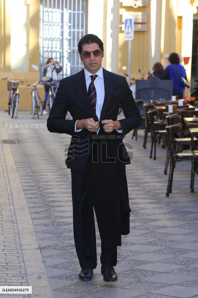 Francisco Rivera and Lourdes Montes Baptize Their Son Nicolas - Seville