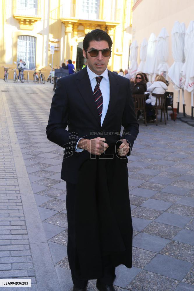 Francisco Rivera and Lourdes Montes Baptize Their Son Nicolas - Seville