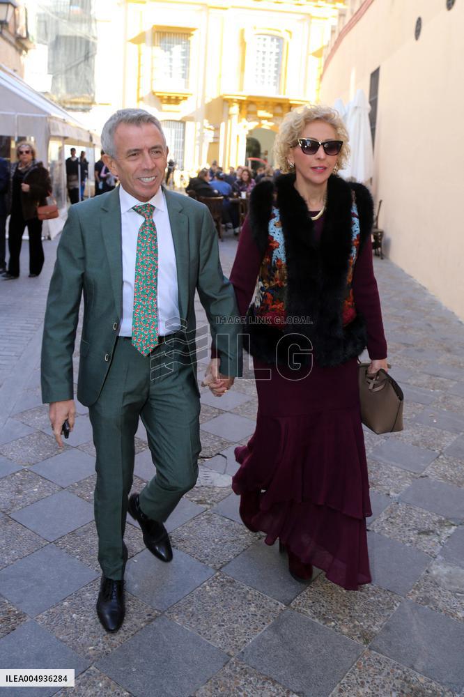 Francisco Rivera and Lourdes Montes Baptize Their Son Nicolas - Seville