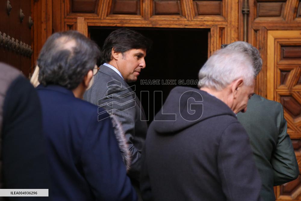 Francisco Rivera and Lourdes Montes Baptize Their Son Nicolas - Seville