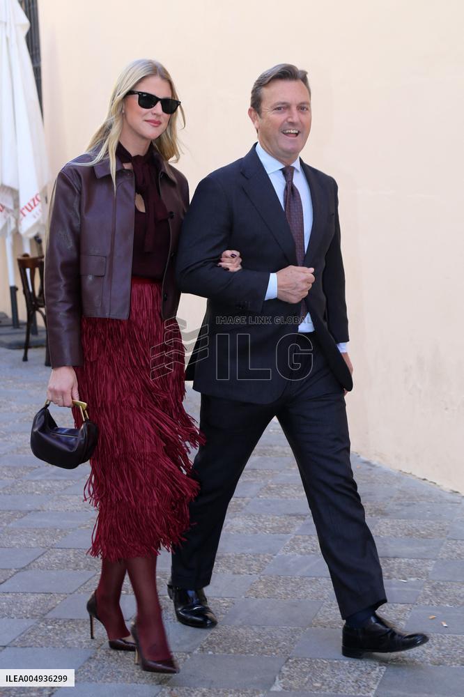 Francisco Rivera and Lourdes Montes Baptize Their Son Nicolas - Seville