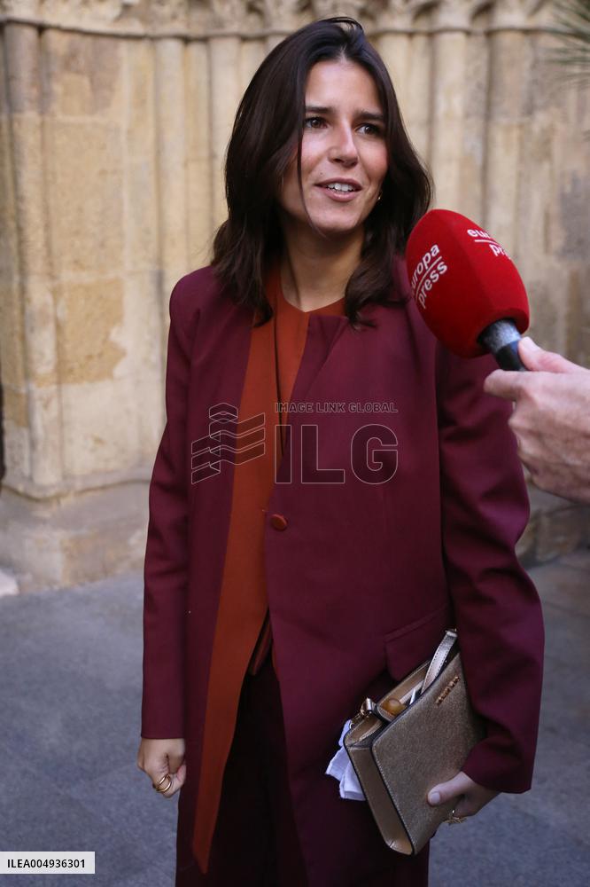 Francisco Rivera and Lourdes Montes Baptize Their Son Nicolas - Seville