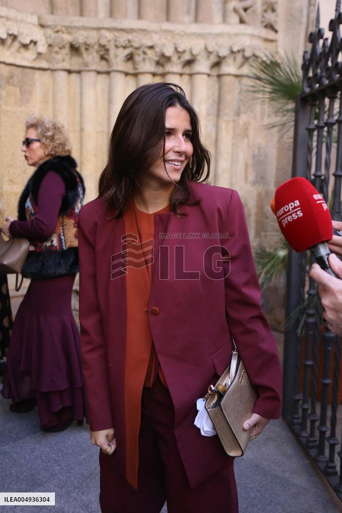Francisco Rivera and Lourdes Montes Baptize Their Son Nicolas - Seville