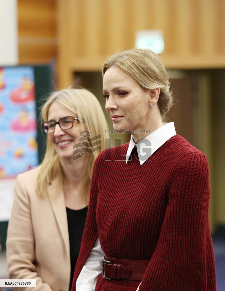 NO TABLOIDS - Princess Charlene at the Grimaldi Forum - Monaco