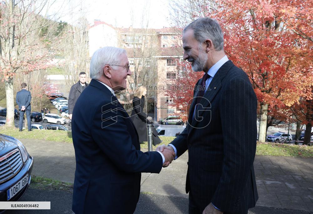 Steinmeier and King Felipe VI At Gernika Cemetery - Spain