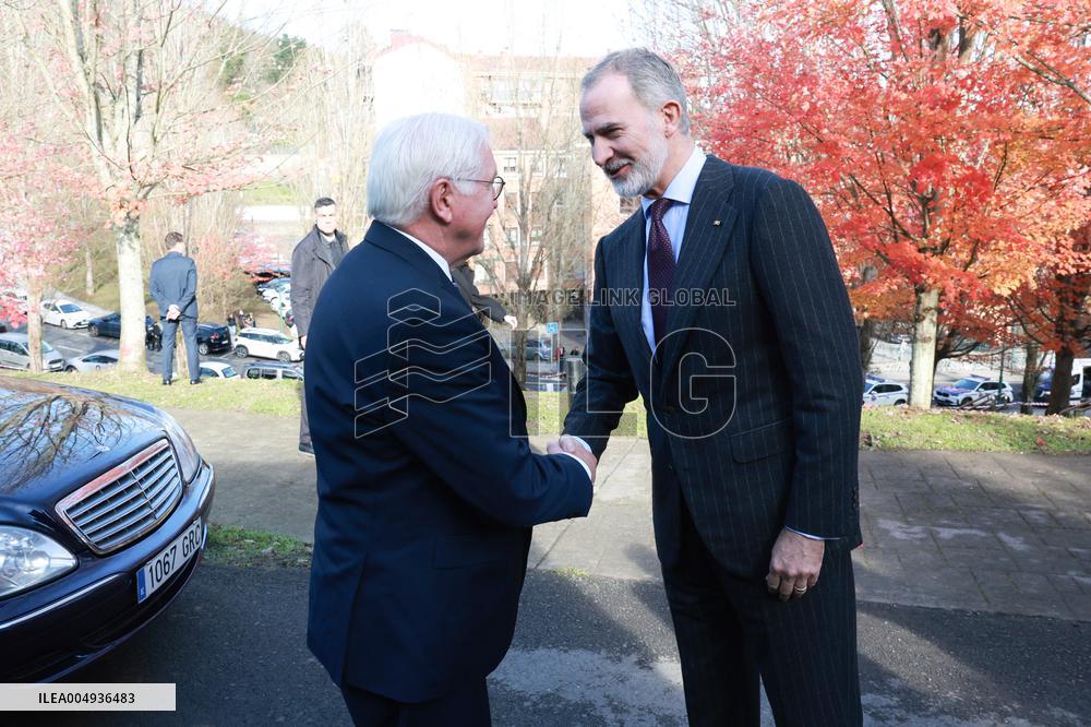 Steinmeier and King Felipe VI At Gernika Cemetery - Spain