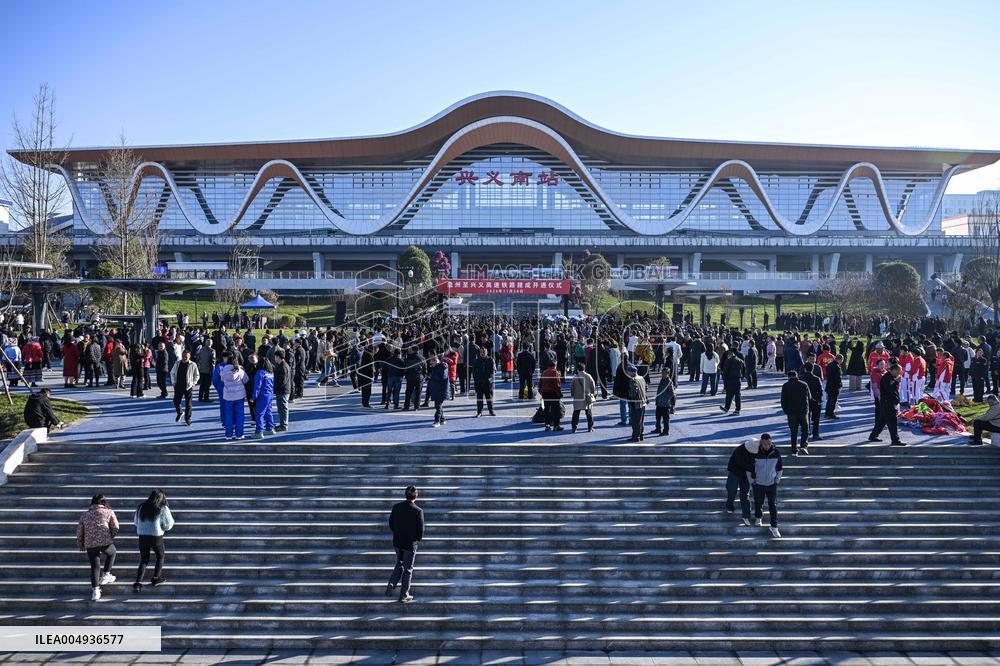 Panzhou-Xingyi High-speed Railway Inauguration - China