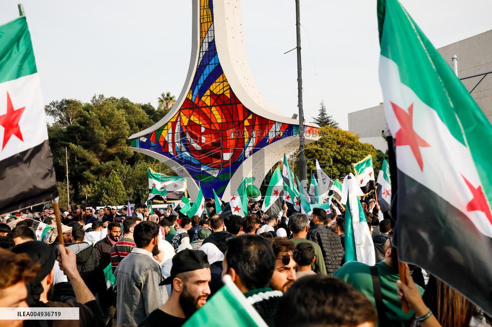 Syrians Celebrate Anniversary of Bashar al-Assad’s Fall - Damascus