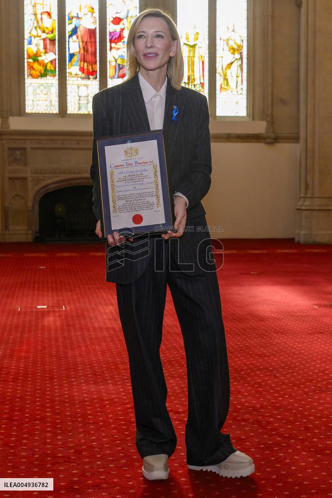 Cate Blanchett Receives Freedom of the City of London - UK