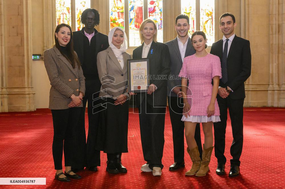 Cate Blanchett Receives Freedom of the City of London - UK