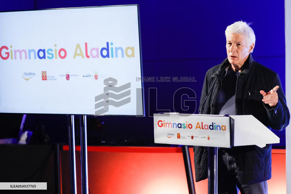 Richard Gere At A Groundbreaking Ceremony for Pediatric Gymnasium - Spain