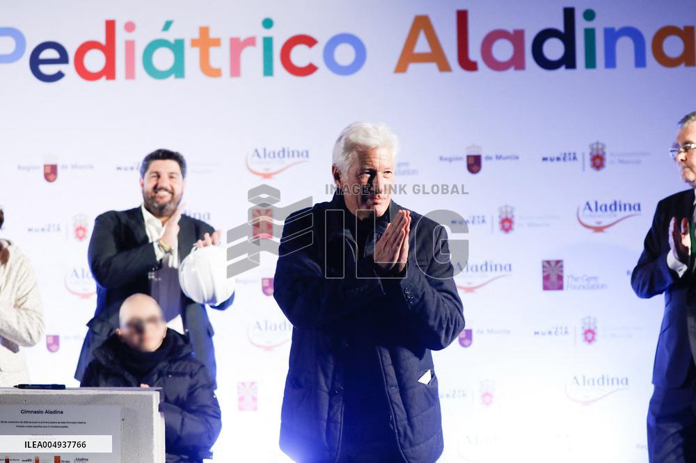 Richard Gere At A Groundbreaking Ceremony for Pediatric Gymnasium - Spain