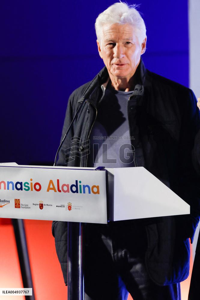 Richard Gere At A Groundbreaking Ceremony for Pediatric Gymnasium - Spain