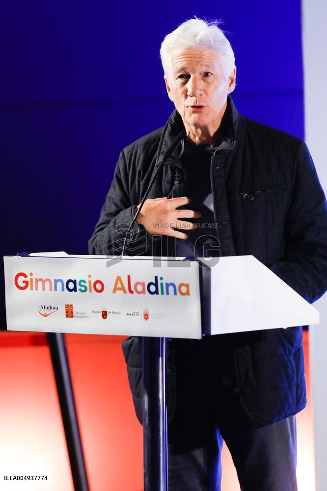 Richard Gere At A Groundbreaking Ceremony for Pediatric Gymnasium - Spain
