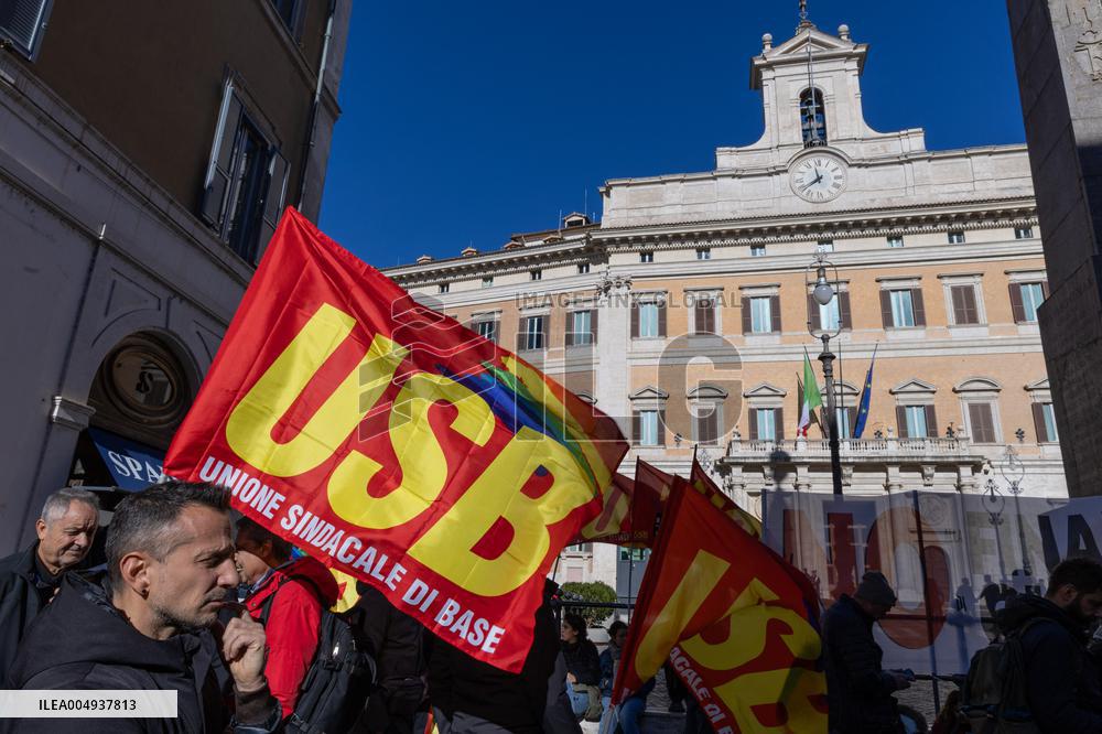 General Strike in Italy - Rome