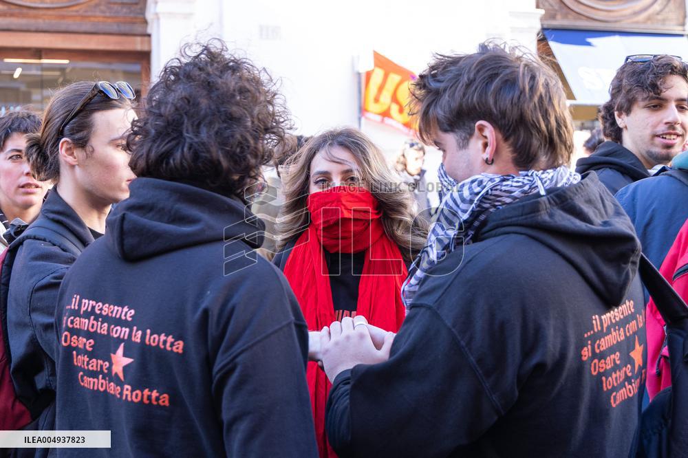 General Strike in Italy - Rome