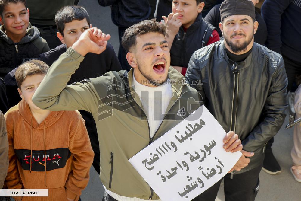 Syrians Demonstrate For National Unity - Idlib