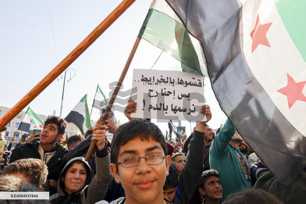 Syrians Demonstrate For National Unity - Idlib