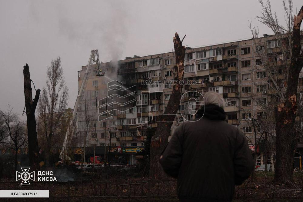 Russia Massively Attacked Kyiv With Drones And Missiles - Ukraine