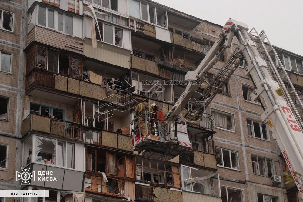 Russia Massively Attacked Kyiv With Drones And Missiles - Ukraine