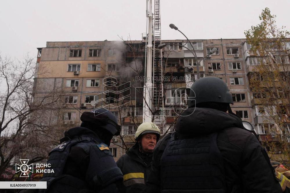 Russia Massively Attacked Kyiv With Drones And Missiles - Ukraine