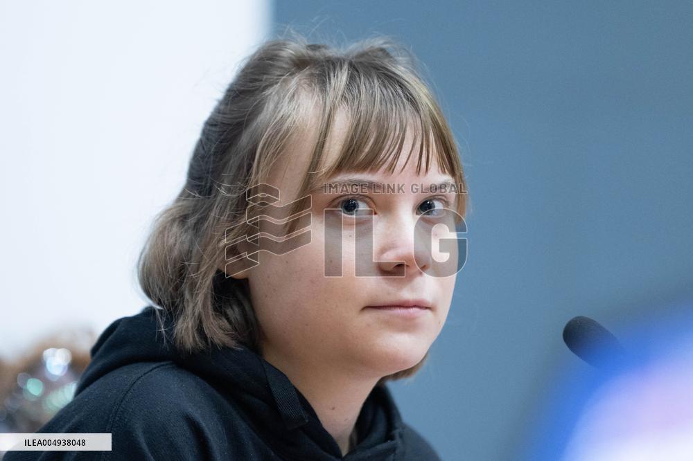 Conference with Greta Thunberg and Francesca Albanese - Rome