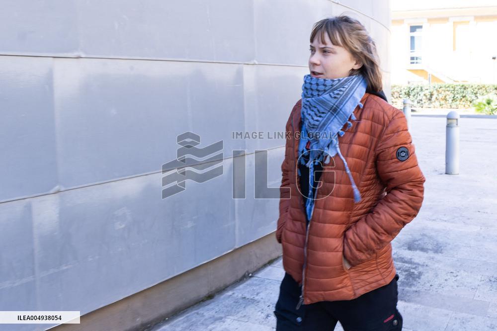 Conference with Greta Thunberg and Francesca Albanese - Rome
